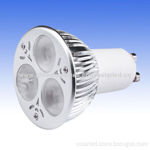 3x2W E12 LED Spotlight, AC 110-240V, Pure Aluminum, CE and RoHS Marked, Various Beam Angle